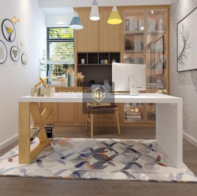 Bàn Làm Việc Gỗ Sồi Mỹ 01 Cao cấp tại TpHCM và Bình Dương.