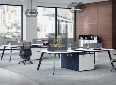 Bàn làm việc gỗ xoan đào hiện đại | Nội thất Văn viện